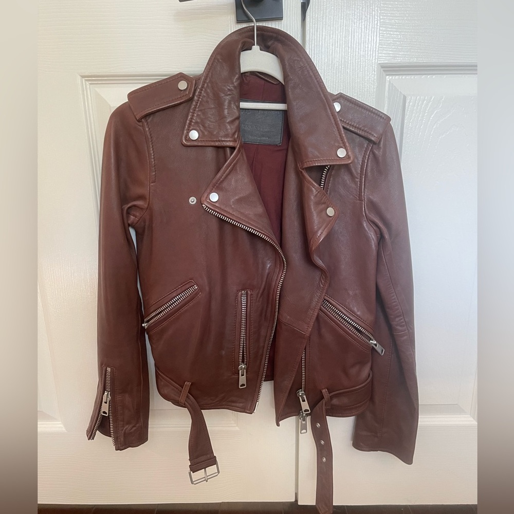 New with tags All Saints leather jacket